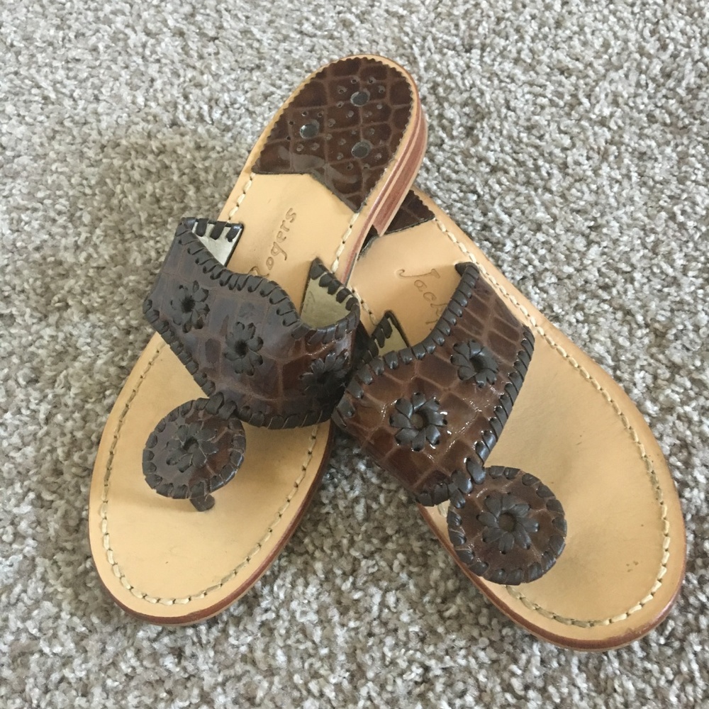 Alligator Skin Jack Rogers